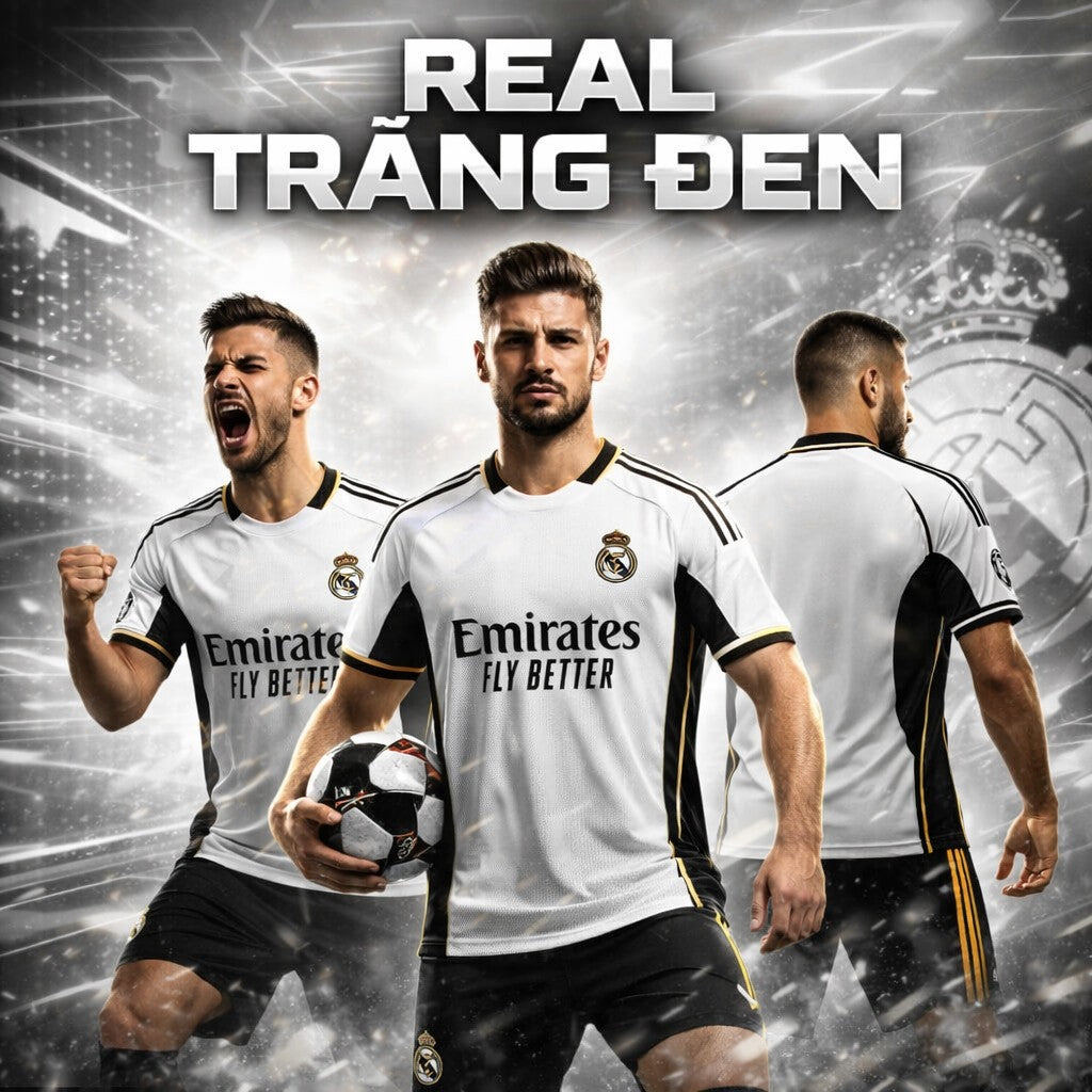 Set Bóng Đá REAL Cực Chất - Có In Tên Số