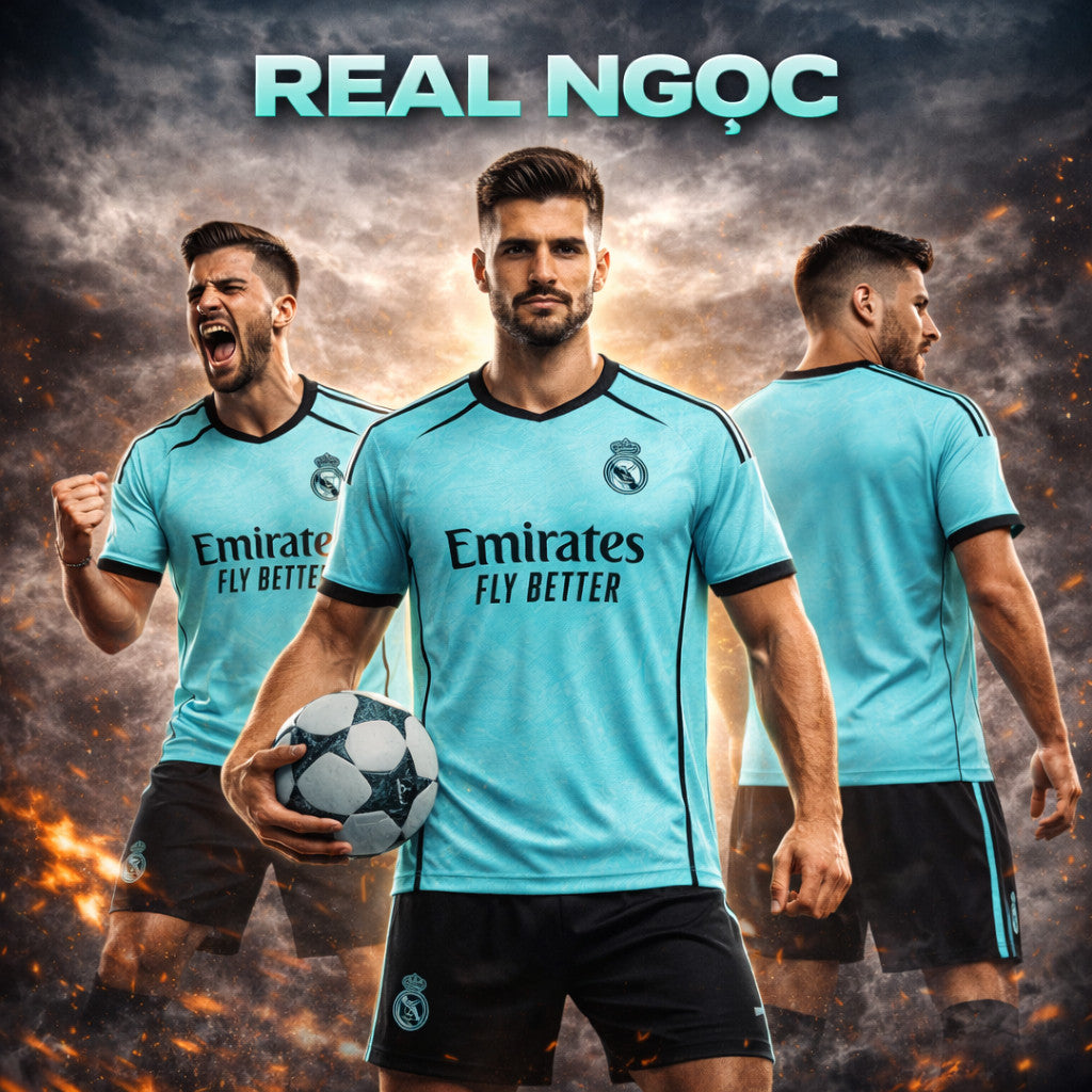 Set Bóng Đá REAL Cực Chất - Có In Tên Số
