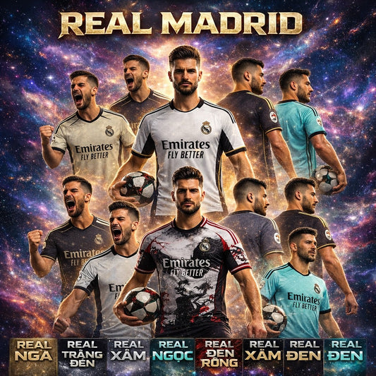 Set Bóng Đá REAL Cực Chất - Có In Tên Số