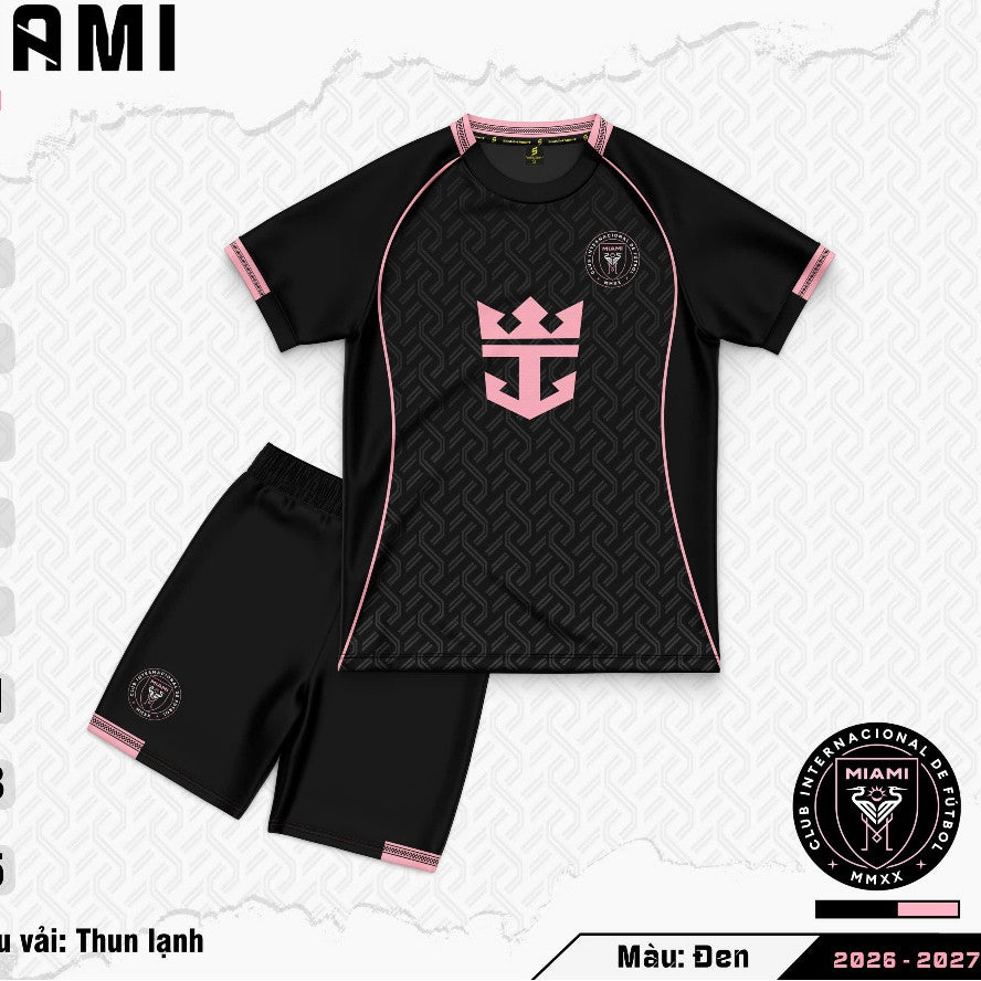 Bộ Đồ Bóng Đá Messi , đội Inter Miami - size trẻ em (có in thêm tên số)