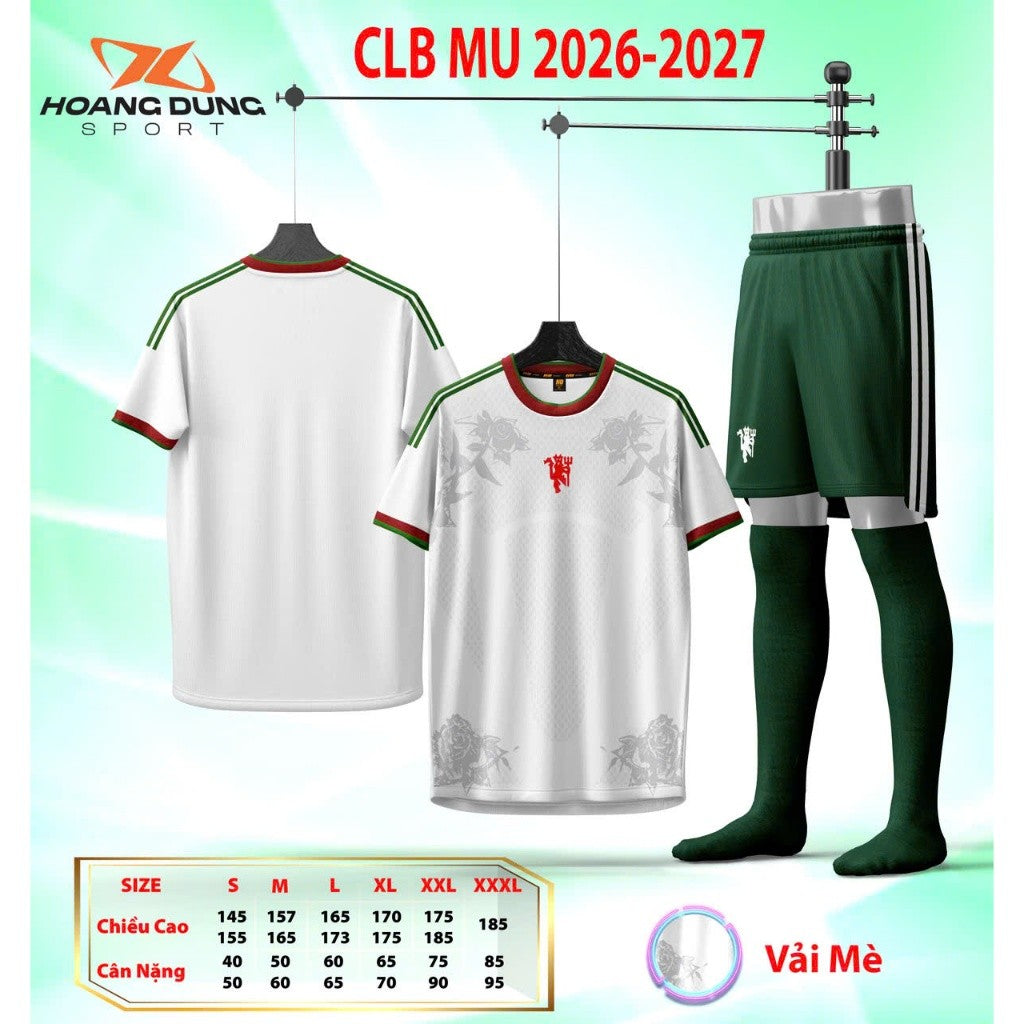 Áo Bóng Đá MU Xanh 2025, Áo Đá Banh Man U Mới Nhất (Hình Thật) - Có in tên số