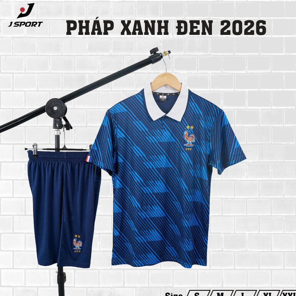 Bộ Quần Áo Bóng Đá Đội Tuyển Pháp - Có in tên số