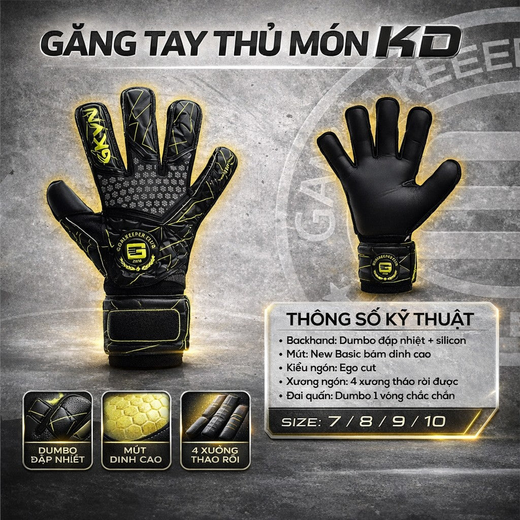 Găng tay Thủ Môn GKVN KĐ - Xương Tháo Lắp