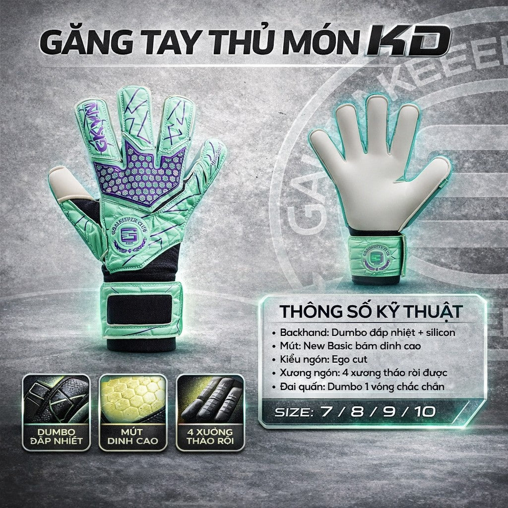 Găng tay Thủ Môn GKVN KĐ - Xương Tháo Lắp