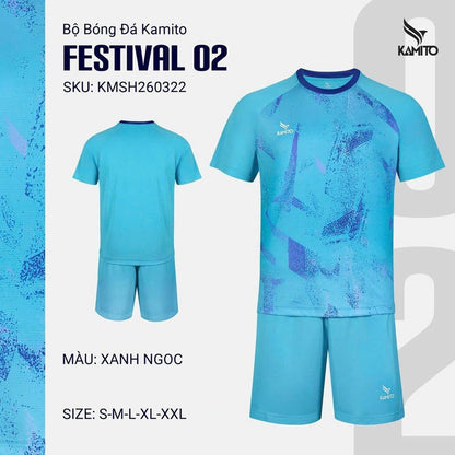 Bộ Bóng Đá Kamito Festival 02 - Có In Tên Số
