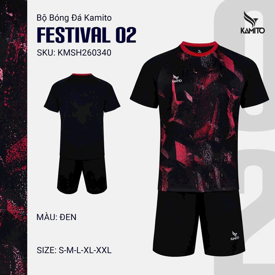Bộ Bóng Đá Kamito Festival 02 - Có In Tên Số