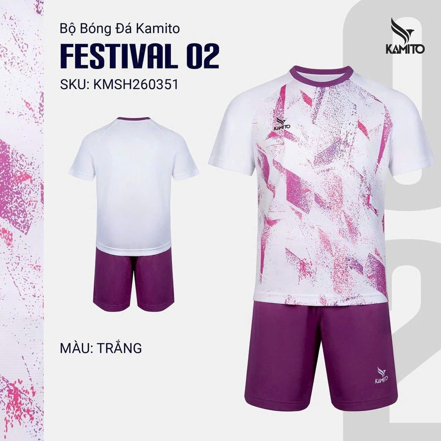 Bộ Bóng Đá Kamito Festival 02 - Có In Tên Số