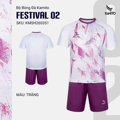 Bộ Bóng Đá Kamito Festival 02 - Có In Tên Số