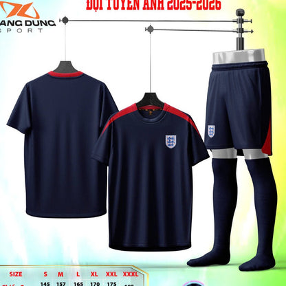 Áo Bóng Đá Đội Tuyển Anh Trắng 2024 - Thun Cao Cấp