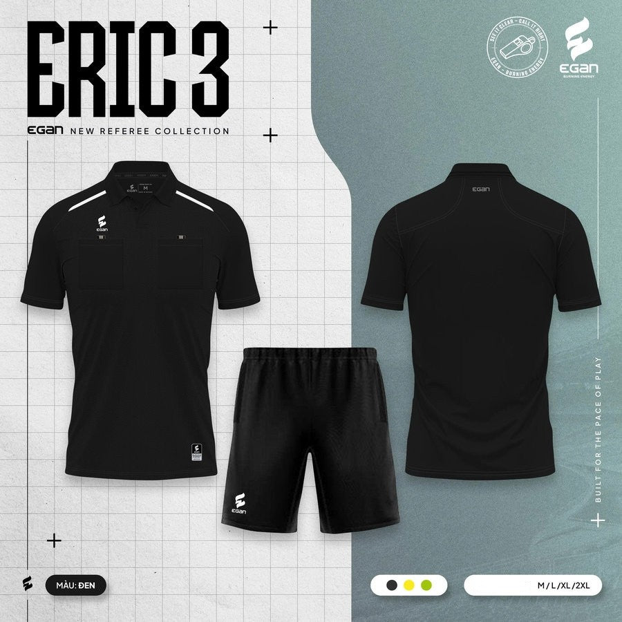 Bộ Trang Phục Thể Thao Trọng Tài - Đồ Trọng Tài Cao Cấp ERIC 2