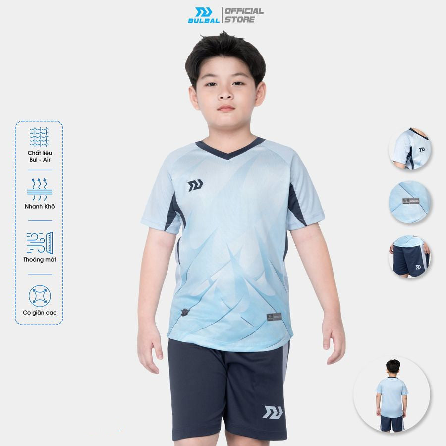 Bộ Bóng Đá Trẻ Em Thun Thể Thao Thoáng Mát - Có in tên số - Bulbal Falcol 4