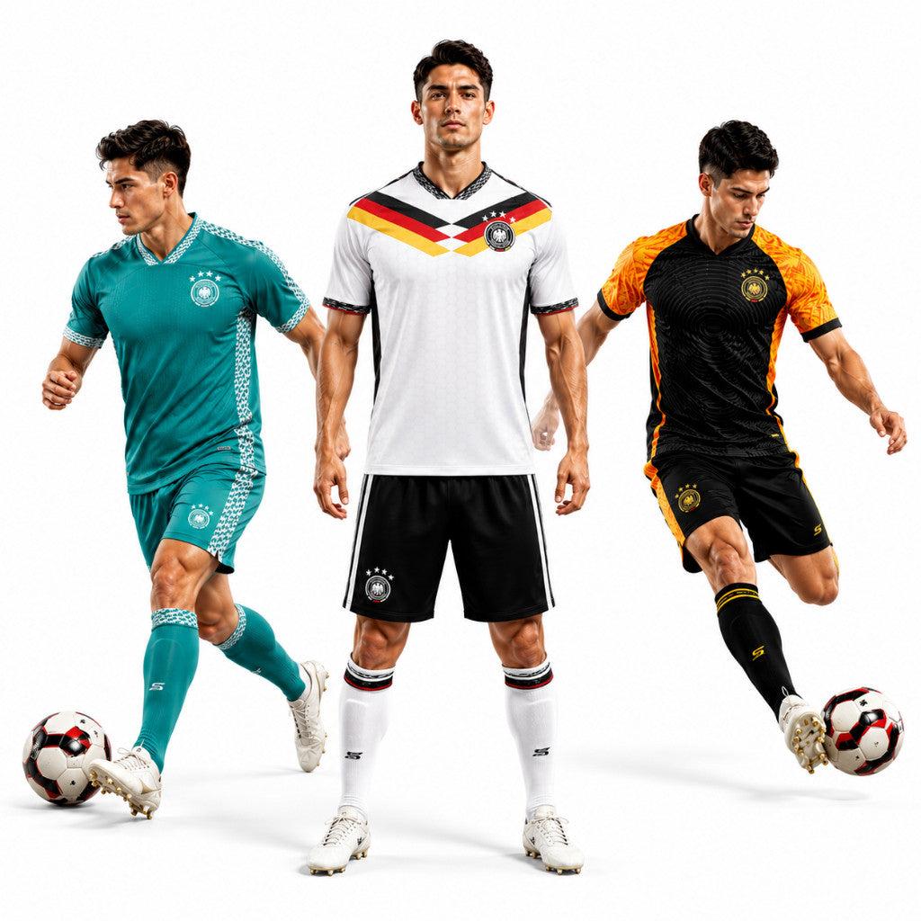 Áo Bóng Đá Đội Tuyển Đức Trắng EURO 2024 Mới Nhất - Thun Cao Cấp