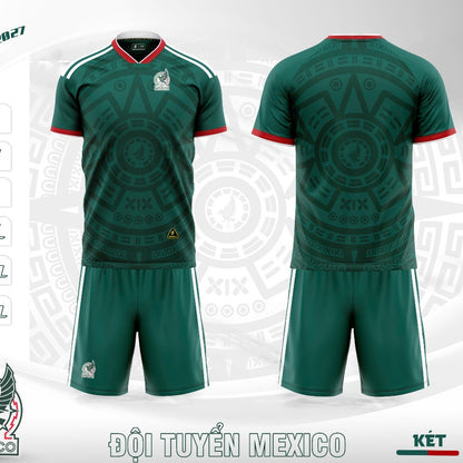 Bộ Bóng Đá Tuyển Mexico - Có In Tên Số