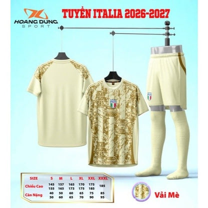 Quần Áo Bóng Đá Tuyển Ý Mới Nhất 2024 - Có in tên số Đội Italia