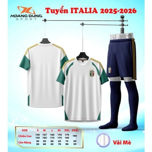 Quần Áo Bóng Đá Tuyển Ý Mới Nhất 2024 - Có in tên số Đội Italia