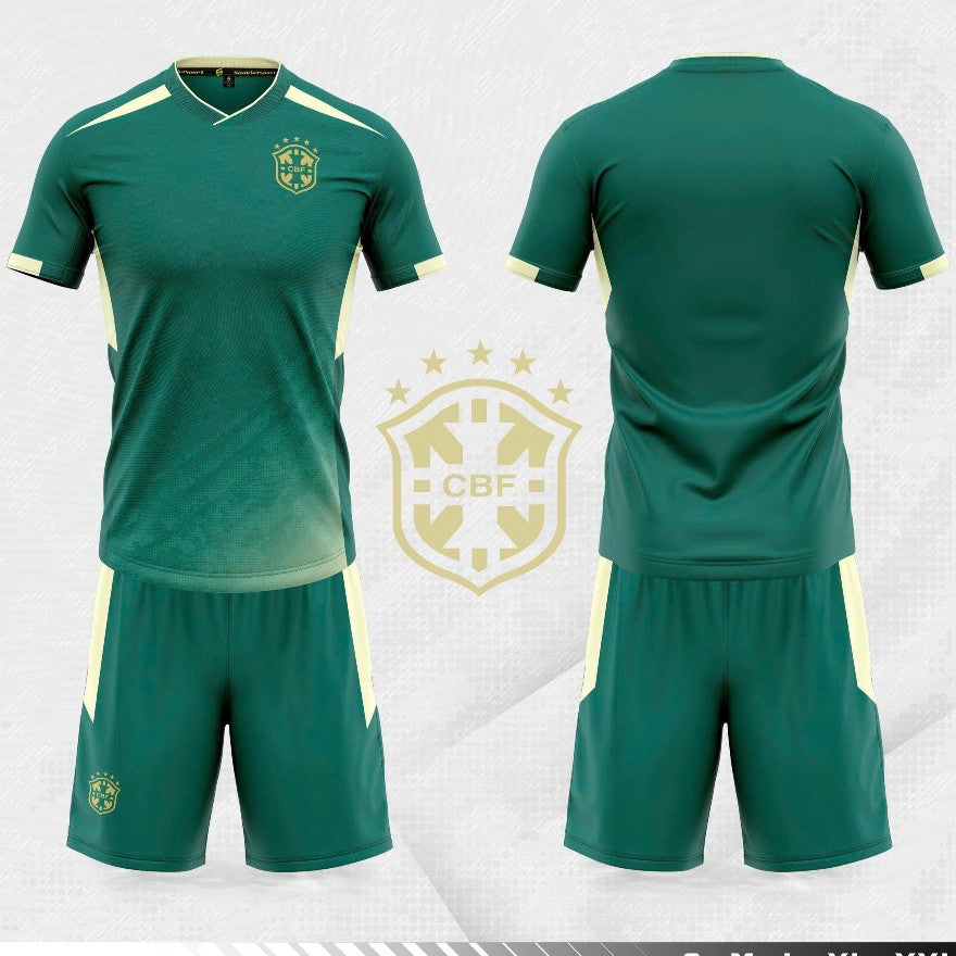 Bộ Bóng Đá Đội Tuyển Brazil 2025- Thun Cao Cấp
