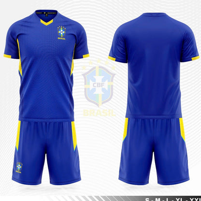 Bộ Bóng Đá Đội Tuyển Brazil 2025- Thun Cao Cấp