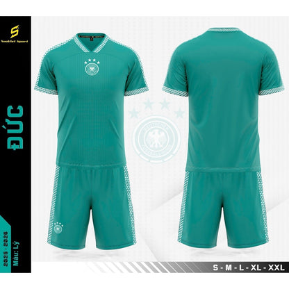 Áo Bóng Đá Đội Tuyển Đức Trắng EURO 2024 Mới Nhất - Thun Cao Cấp