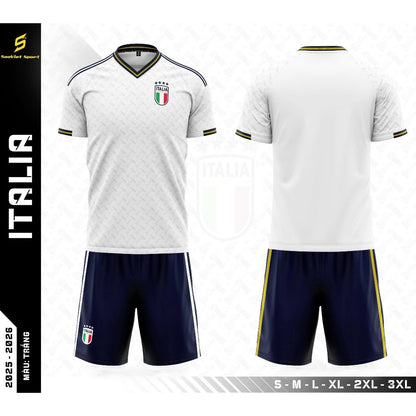 Quần Áo Bóng Đá Tuyển Ý Mới Nhất 2024 - Có in tên số Đội Italia