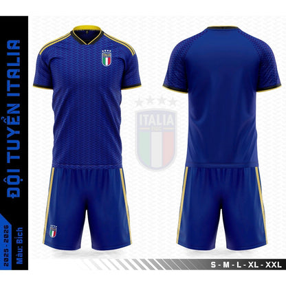 Quần Áo Bóng Đá Tuyển Ý Mới Nhất 2024 - Có in tên số Đội Italia